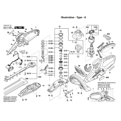 Hedge Trimmer Assembly Bosch AHS 70-34