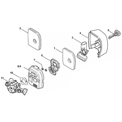 Air Filter for Stihl SH86