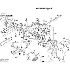 Chainsaw Assembly for Bosch AKE 35