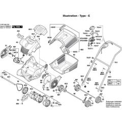 Lawn Raker Assembly Bosch ALR 900