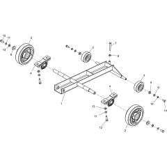 Axle Assembly for Floor Saw