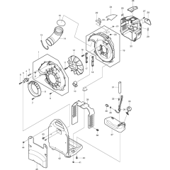 Fan Assembly for Makita BBX7600