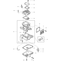 Cylinder Assembly for Makita BBX7600