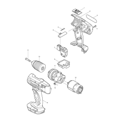 Makita BDF453 Drill Assembly