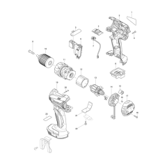Makita BDF456 Drill Assembly