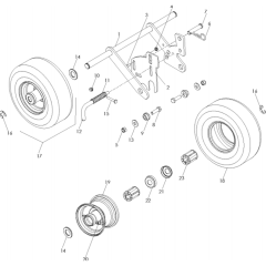 Rear Wheel Assembly for BE550