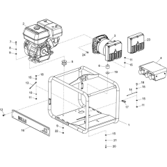 Main Assembly for Belle GPX 5000