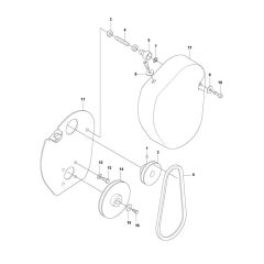 Transmission for Husqvarna BG 245 E