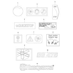 Decals for Husqvarna BG 475