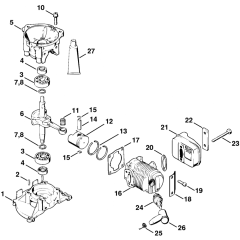 Crankcase & Cylinder Muffler