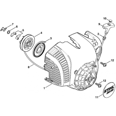 Rewind Starter for Stihl BG86