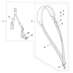 Harness Assembly for Stihl BGA 160