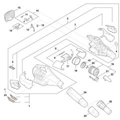 Main Assembly for Stihl BGA 160