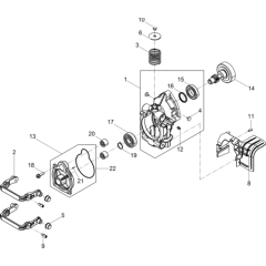 Crankcase Assembly for Wacker BH55