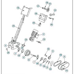 Drive Assembly for BLASTRAC 1-8DPS55