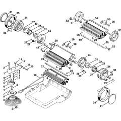 Brush, Wheel Assembly for Stihl BM 500