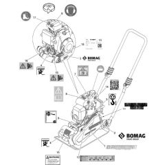 Decals for Bomag BP 10/30