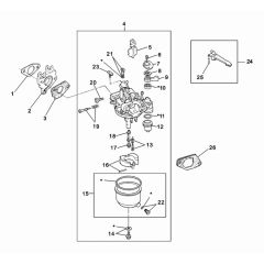 Carburettor Assembly for Wacker