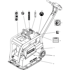 Labels Assembly for Wacker BPU2540A