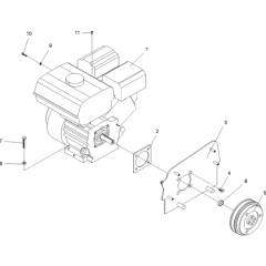 Engine Assembly for Wacker BPU2540A