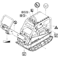 Labels for Wacker BPU5545A