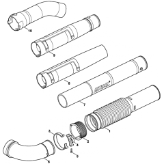 Pleated Hose Blower Tube