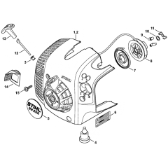 Rewind Starter for Stihl BR200