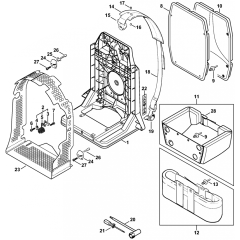 Backplate Assembly for Stihl BR320