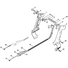 Control Handle for Stihl BR320