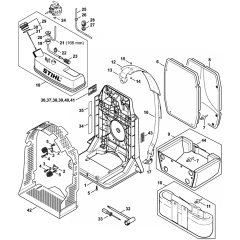 Backplate Assembly for Stihl BR340
