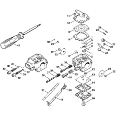 Carburetor for Stihl BR340
