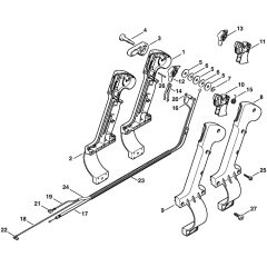 Control Handle for Stihl BR340