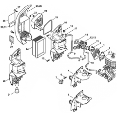 Spacer Flange Air Filter Assembly