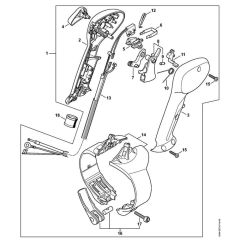 Control Handle for Stihl BR 450