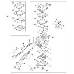 Carburetor for Stihl BR 450
