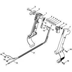 Control Handle for Stihl BR45C
