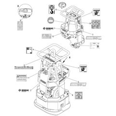 Decals for Bomag BR90