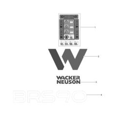 Wacker BRS90 Decals