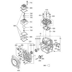 Crankcase Assembly for Wacker