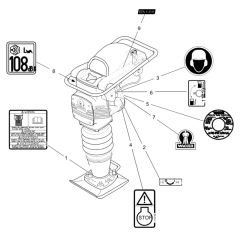 Decals for Wacker BS600S