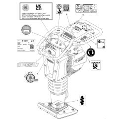 Bomag BT65 Rammer Decals