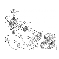Rewind Starter for Stihl BT120C