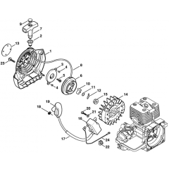 Rewind Starter for Stihl BT121