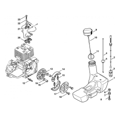 Fuel Tank & Clutch Assembly