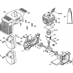 Crankcase, Cylinder Assembly