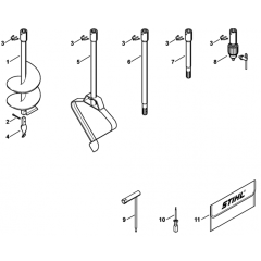 Extras for Stihl BT130 Z Auger