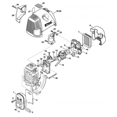 Muffler, Air Filter, Shroud Assembly