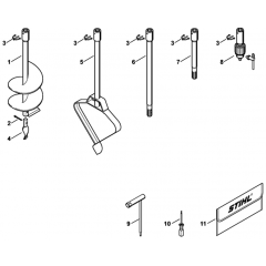 Auger & Tools for Stihl BT131