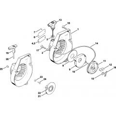 Rewind Starter for Stihl BT360