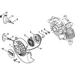 Rewind Starter for Stihl BT45